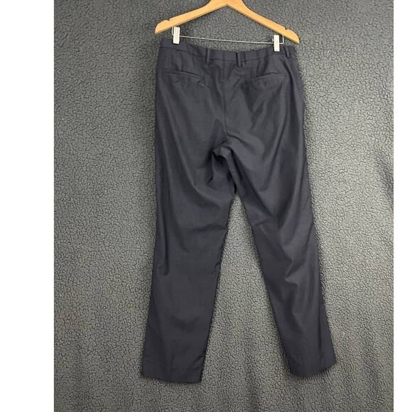 Hugo Boss Dress Pants 34 R Men's 100% Virgin Wool | Blue Business Wear Slacks - Picture 2 of 11